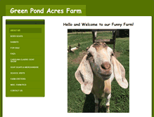 Tablet Screenshot of greenpondacresfarm.com